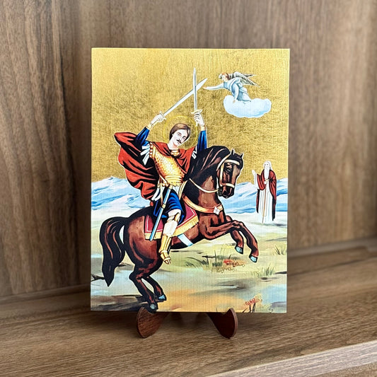 St. Philopateer Mercurius (Abo Sefein) - Gold Foil