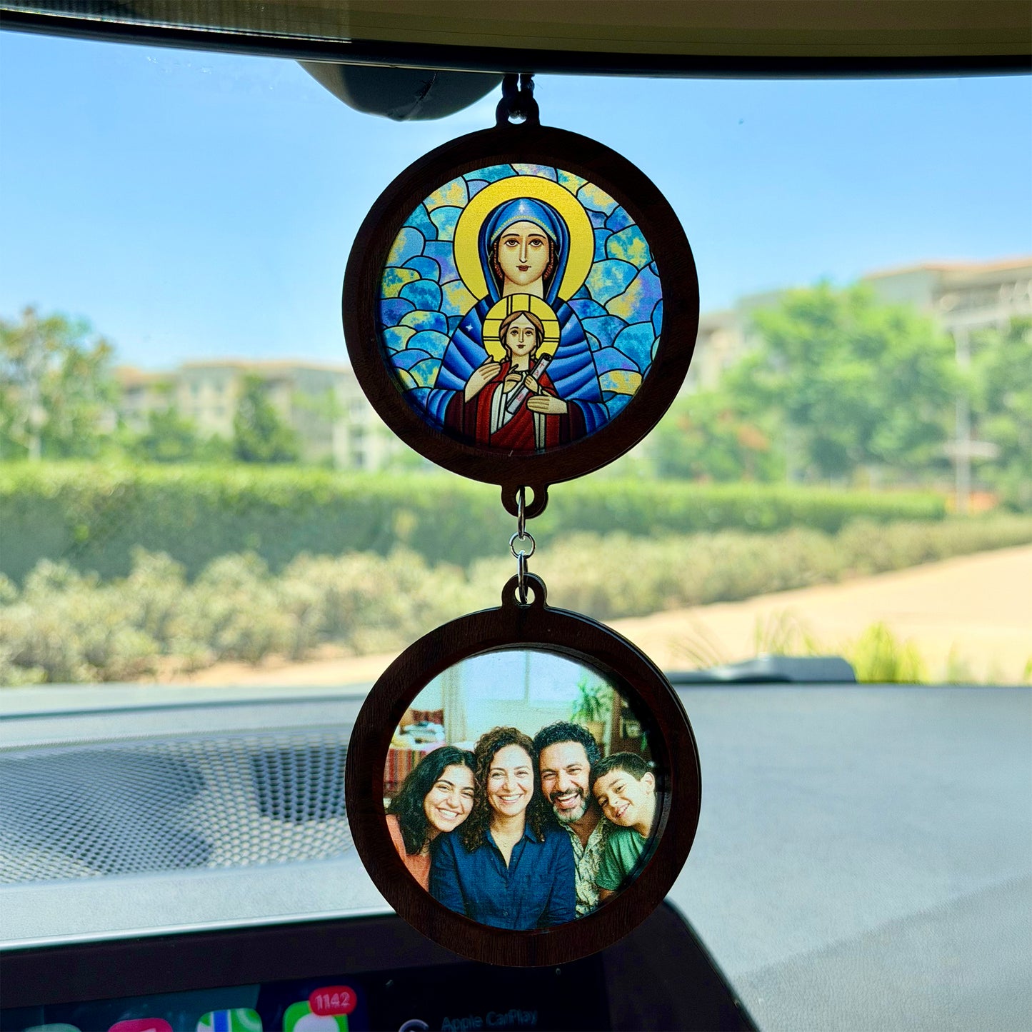 (Customizable) Choose your Icon & Personal Image Car Pendant
