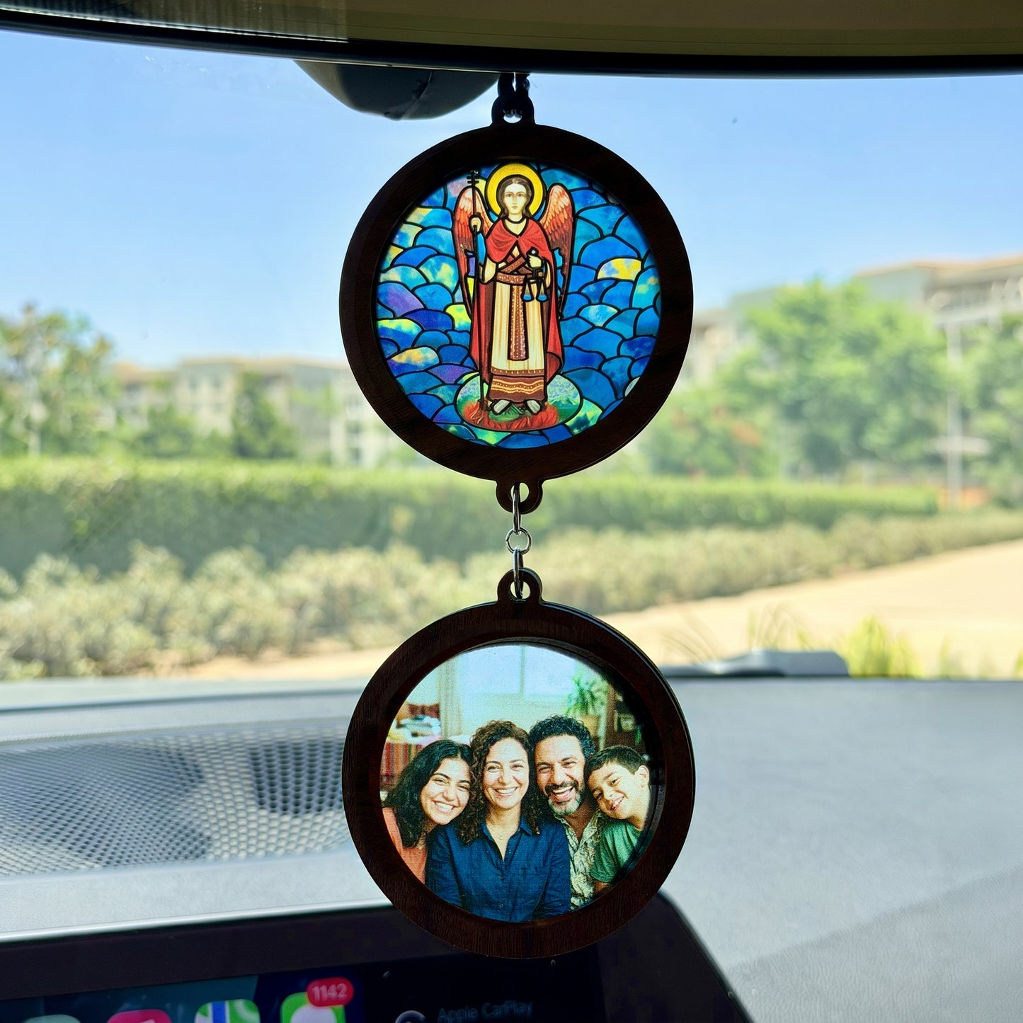 (Customizable) Choose your Icon & Personal Image Car Pendant