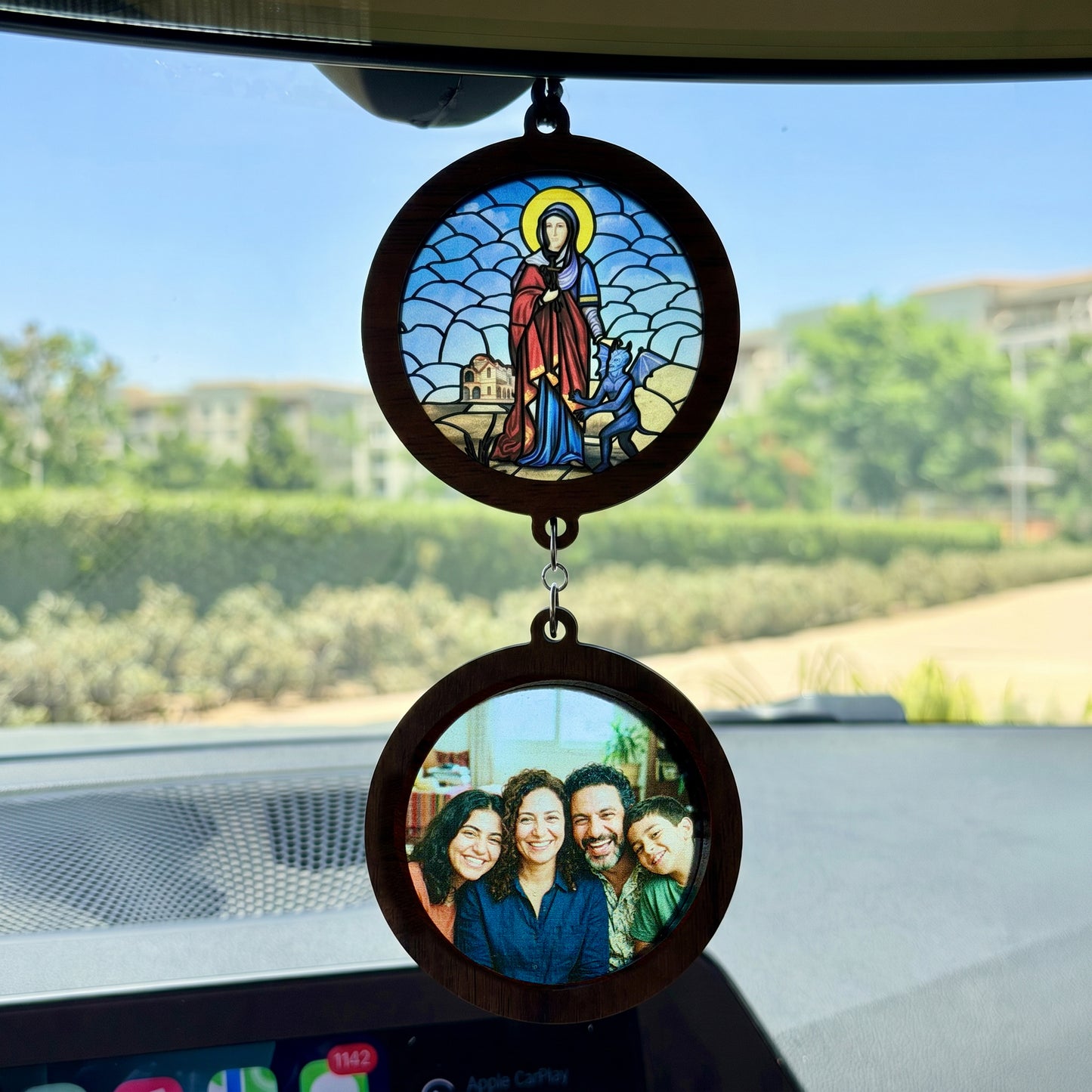 (Customizable) Choose your Icon & Personal Image Car Pendant