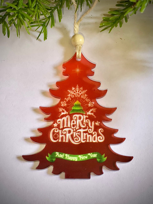 Merry Christmas - Tree Acrylic Ornament