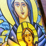 Load image into Gallery viewer, Virgin Mary - Illuminated Embossed Arch Glass
