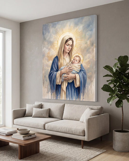 Virgin Mary - Modern - Large Canvas