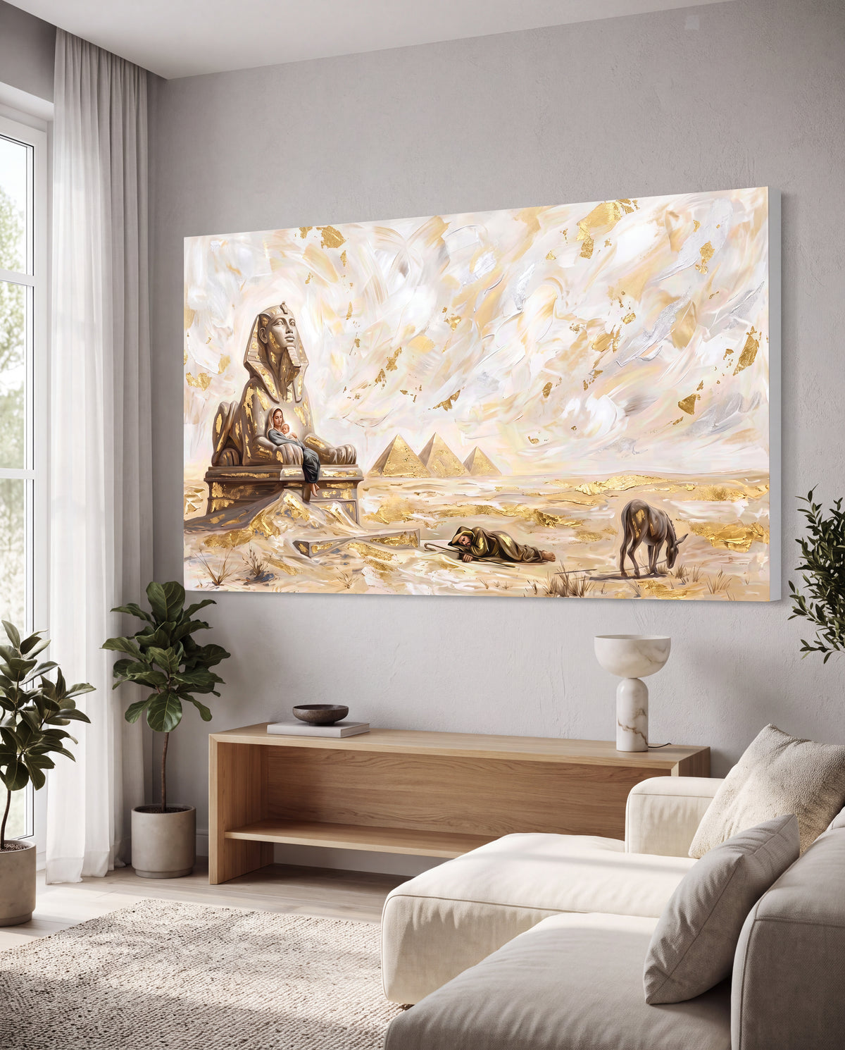 Flight Into Egypt - Contemporary - Large Canvas
