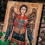 Load image into Gallery viewer, Archangel Micahel Coptic Icon Replica

