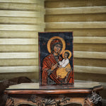 Load image into Gallery viewer, Virgin Mary Holding Baby Jesus Coptic Icon Replica
