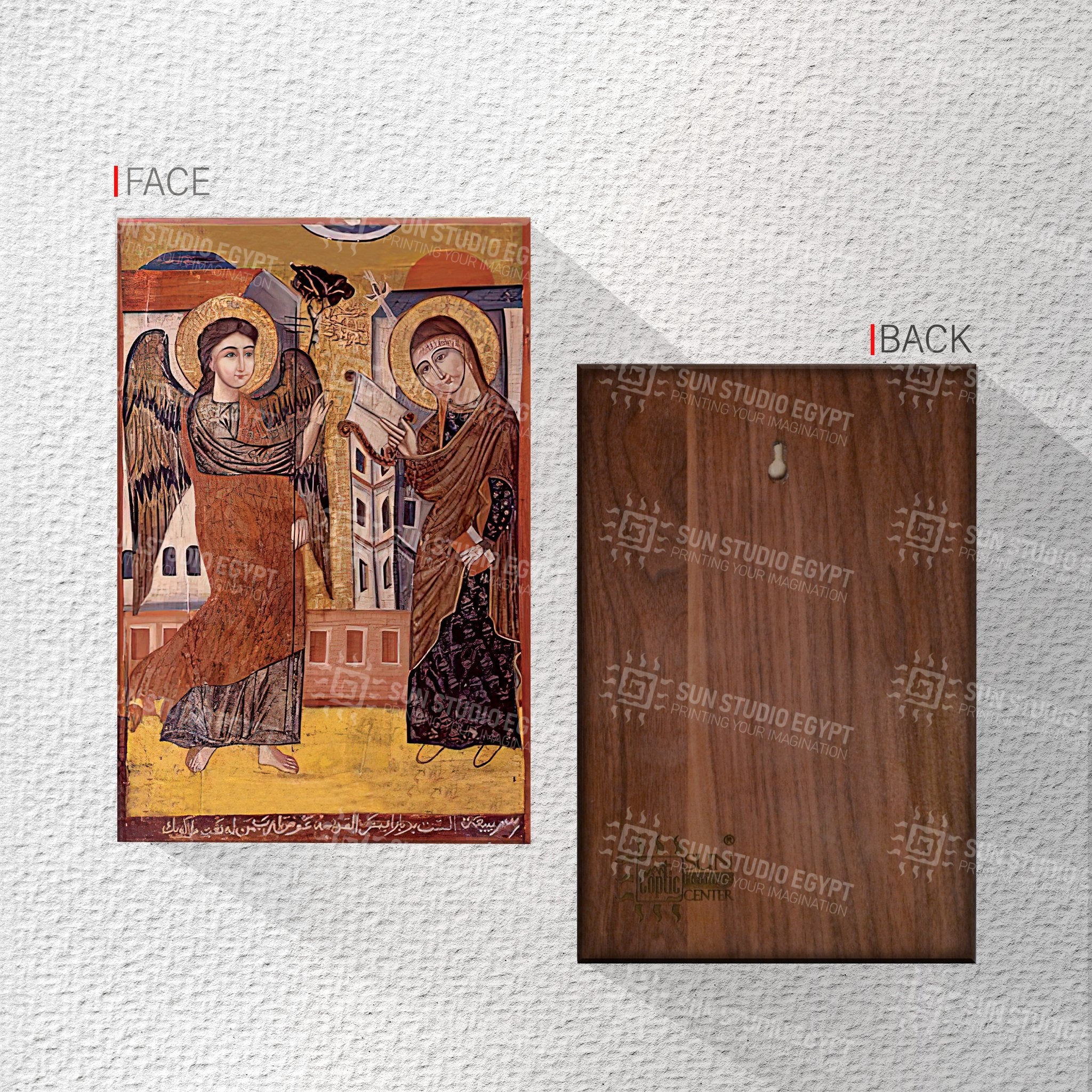 Annunciation Of The Angel Gabriel Coptic Icon Replica