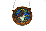 Load image into Gallery viewer, St. Mark - Embossed Circular Glass
