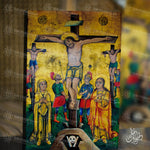 Load image into Gallery viewer, The Crucifixion Of Christ Icon Coptic Replica
